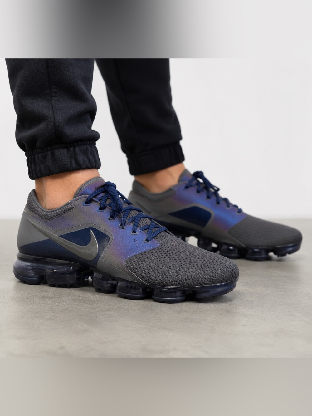 Nike Air VaporMax Running Shoes Gray Blue Men’s 11.5 AJ4469-002 Athletic Sneaker